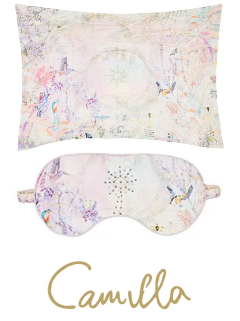 Camilla Mermaid Milla Eye Mask and Pillowcase Set BNWT OS b90